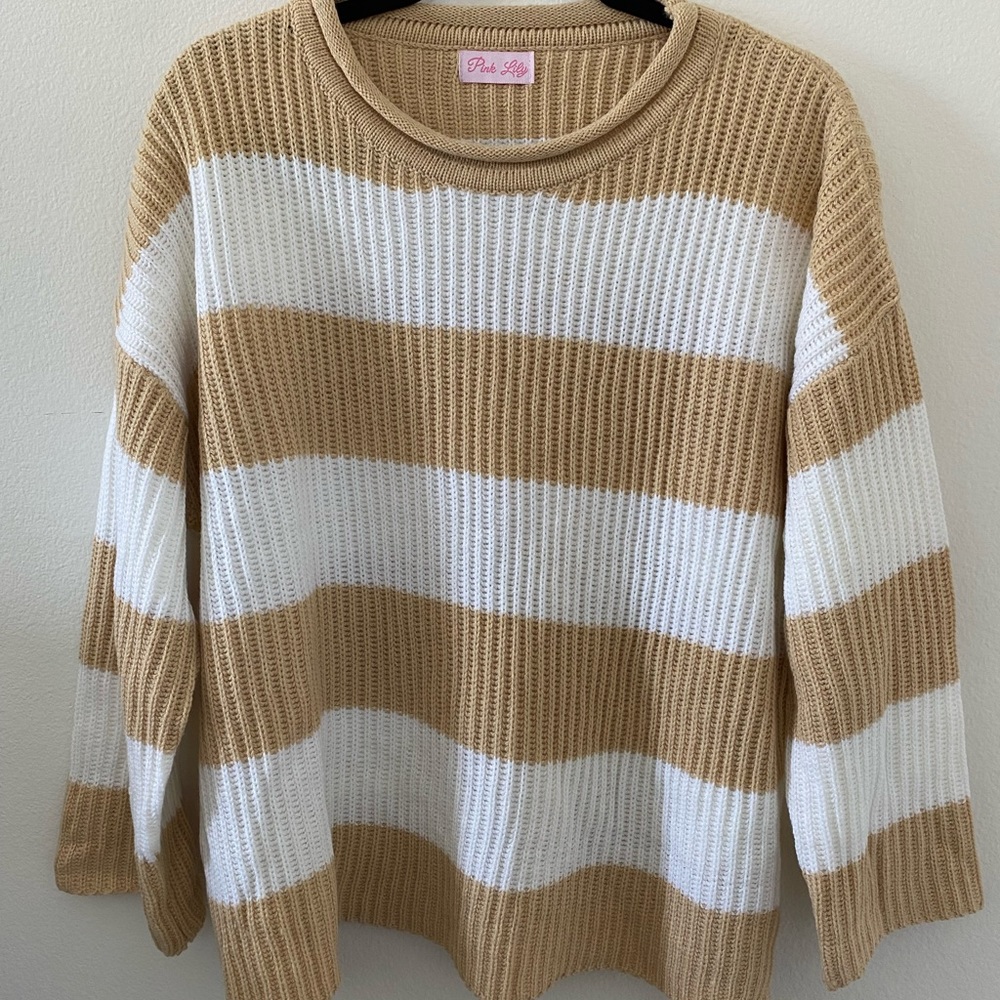 Pink Lily Oversized Sweater Small